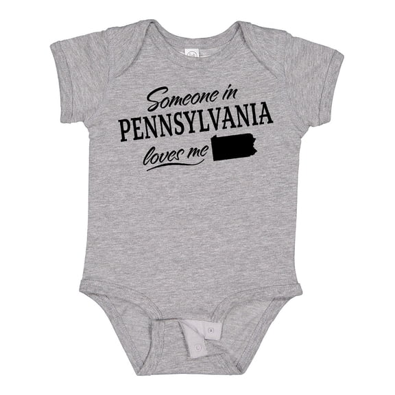 Inktastic Someone in Pennsylvania Loves Me Boys or Girls Baby Bodysuit