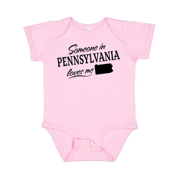 Inktastic Someone in Pennsylvania Loves Me Boys or Girls Baby Bodysuit