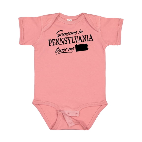 Inktastic Someone in Pennsylvania Loves Me Boys or Girls Baby Bodysuit