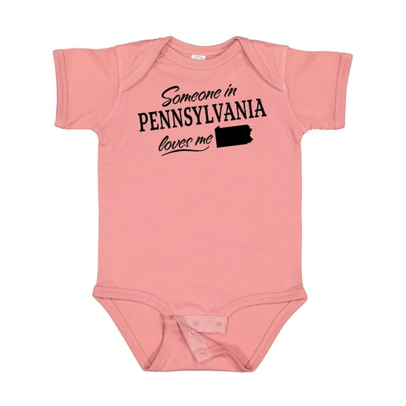 Inktastic Someone in Pennsylvania Loves Me Boys or Girls Baby Bodysuit