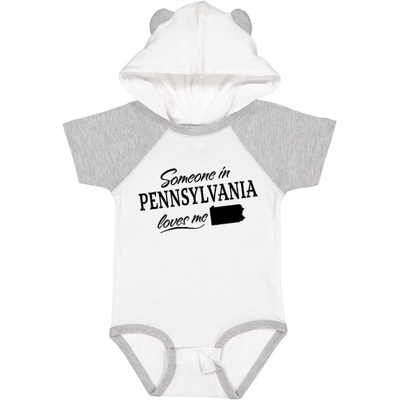 Inktastic Someone in Pennsylvania Loves Me Boys or Girls Baby Bodysuit