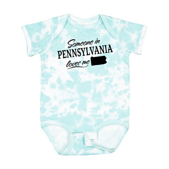 Inktastic Someone in Pennsylvania Loves Me Boys or Girls Baby Bodysuit