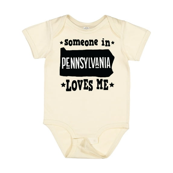 Inktastic Someone in Pennsylvania Loves Me Boys or Girls Baby Bodysuit