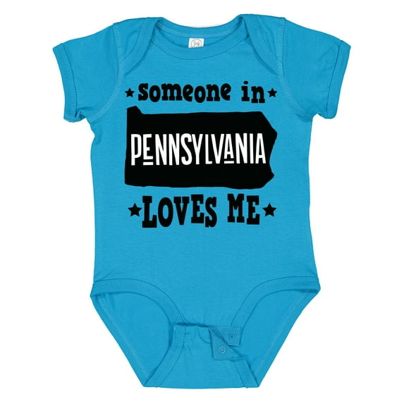 Inktastic Someone in Pennsylvania Loves Me Boys or Girls Baby Bodysuit