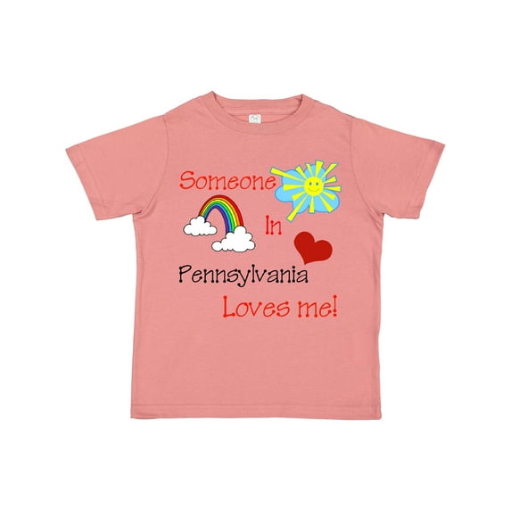 Inktastic Someone in Pennsylvania Loves Me Boys or Girls Toddler T-Shirt