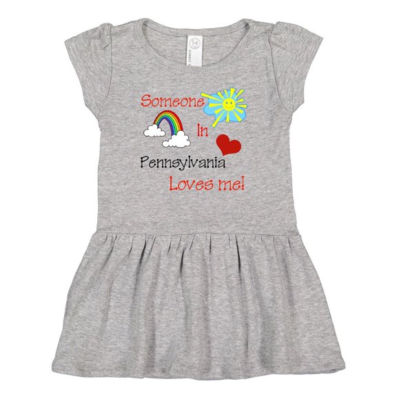 Inktastic Someone in Pennsylvania Loves Me Girls Baby Dress