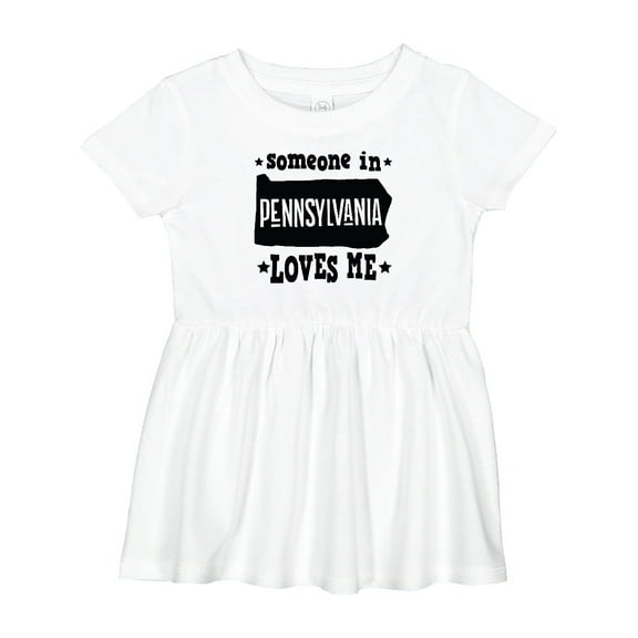 Inktastic Someone in Pennsylvania Loves Me Girls Baby Dress