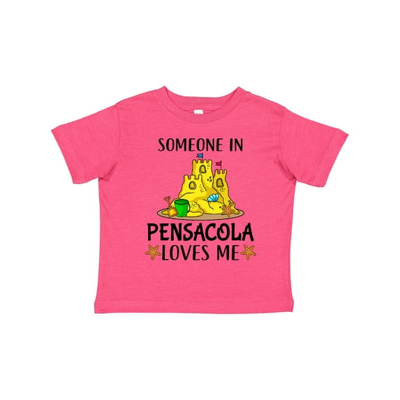 Inktastic Someone in Pensacola Loves Me Beach Vacation Boys or Girls Toddler T-Shirt