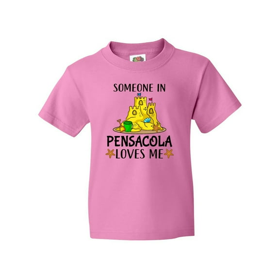 Inktastic Someone in Pensacola Loves Me Beach Vacation Youth T-Shirt