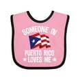 thumbnail image 1 of Inktastic Someone in Puerto Rico Loves Me Boys or Girls Baby Bib, 1 of 4