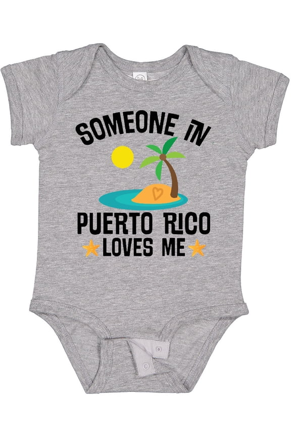 Someone in Puerto Rico Loves Me Boys or Girls Baby Bodysuit