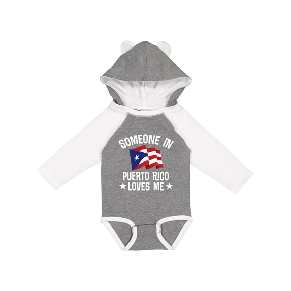 Inktastic Someone in Puerto Rico Loves Me Boys or Girls Long Sleeve Baby Bodysuit