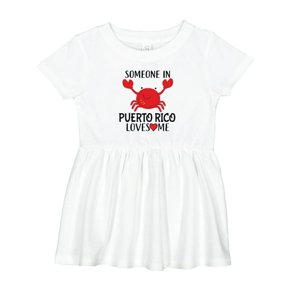 Inktastic Someone in Puerto Rico Loves Me Girls Baby Dress