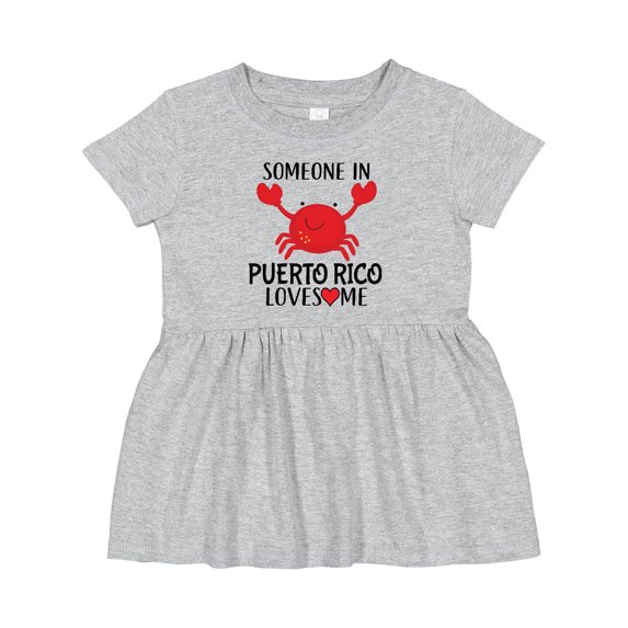 Inktastic Someone in Puerto Rico Loves Me Girls Baby Dress