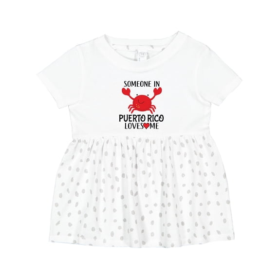 Inktastic Someone in Puerto Rico Loves Me Girls Baby Dress