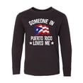 thumbnail image 1 of Inktastic Someone in Puerto Rico Loves Me Long Sleeve Youth T-Shirt, 1 of 5