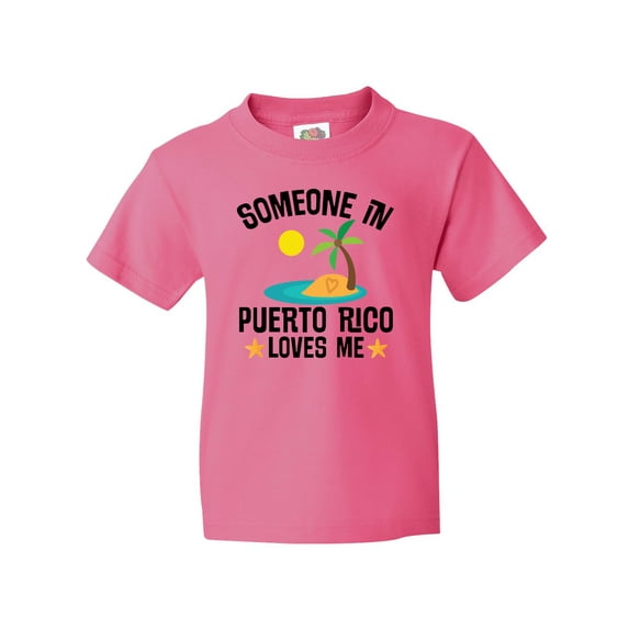 Inktastic Someone in Puerto Rico Loves Me Youth T-Shirt