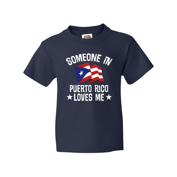 Inktastic Someone in Puerto Rico Loves Me Youth T-Shirt