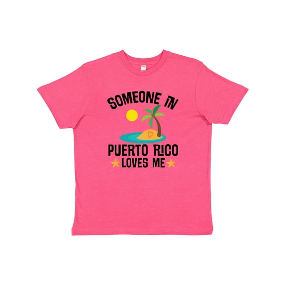 Inktastic Someone in Puerto Rico Loves Me Youth T-Shirt