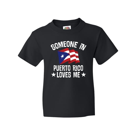 Inktastic Someone in Puerto Rico Loves Me Youth T-Shirt