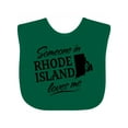 thumbnail image 1 of Inktastic Someone in Rhode Island Loves Me Boys or Girls Baby Bib, 1 of 4