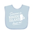 thumbnail image 1 of Inktastic Someone in Rhode Island Loves Me Boys or Girls Baby Bib, 1 of 4