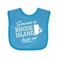 thumbnail image 1 of Inktastic Someone in Rhode Island Loves Me Boys or Girls Baby Bib, 1 of 4