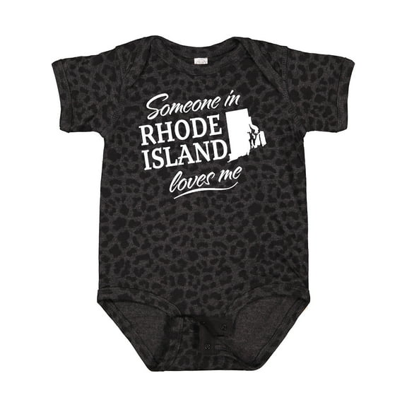 Inktastic Someone in Rhode Island Loves Me Boys or Girls Baby Bodysuit