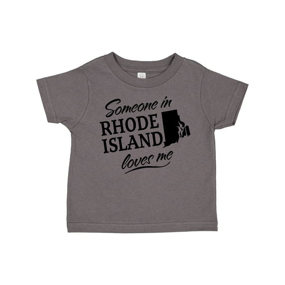 Inktastic Someone in Rhode Island Loves Me Boys or Girls Toddler T-Shirt