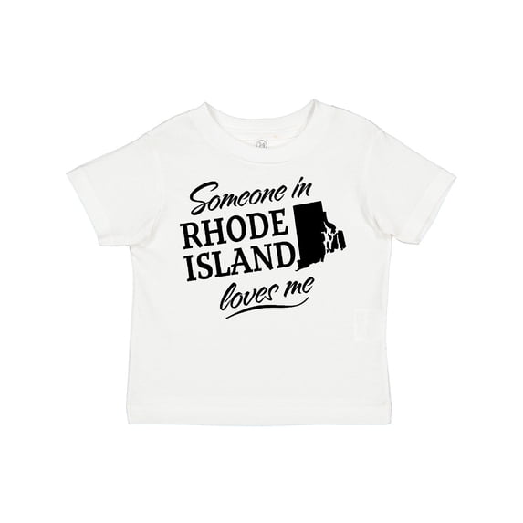 Inktastic Someone in Rhode Island Loves Me Boys or Girls Toddler T-Shirt