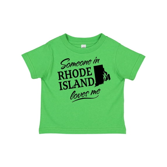 Inktastic Someone in Rhode Island Loves Me Boys or Girls Toddler T-Shirt