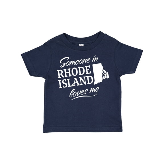 Inktastic Someone in Rhode Island Loves Me Boys or Girls Toddler T-Shirt