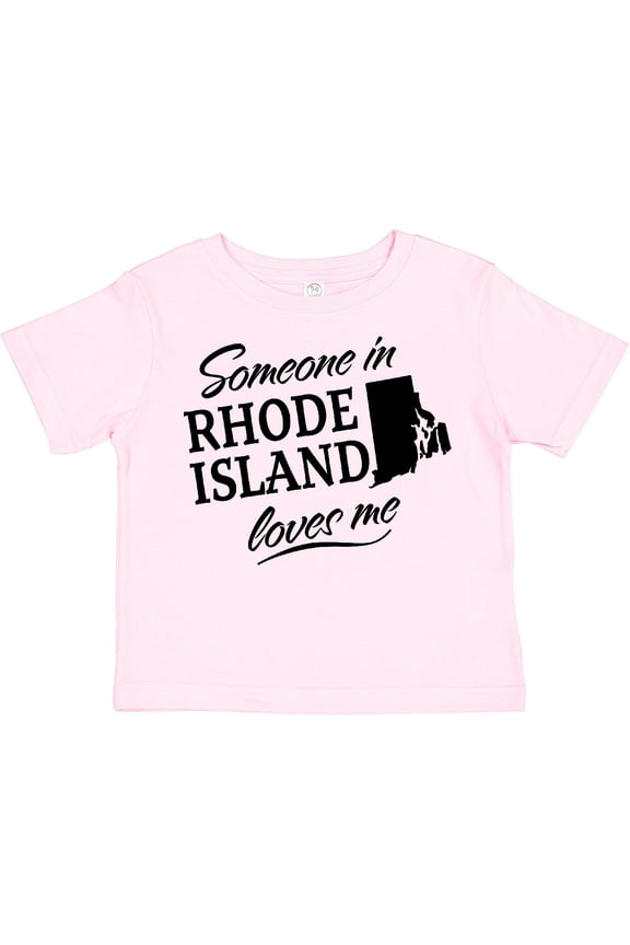 Someone in Rhode Island Loves Me Boys or Girls Toddler T-Shirt