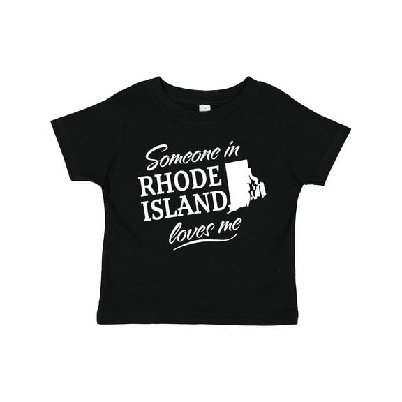 Inktastic Someone in Rhode Island Loves Me Boys or Girls Toddler T-Shirt