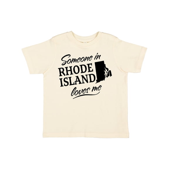 Inktastic Someone in Rhode Island Loves Me Boys or Girls Toddler T-Shirt