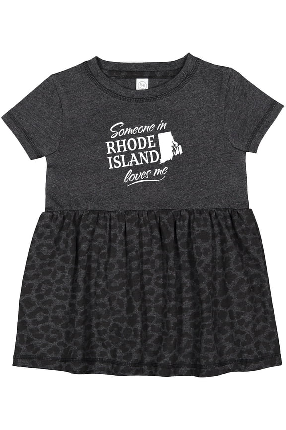 Someone in Rhode Island Loves Me Girls Baby Dress