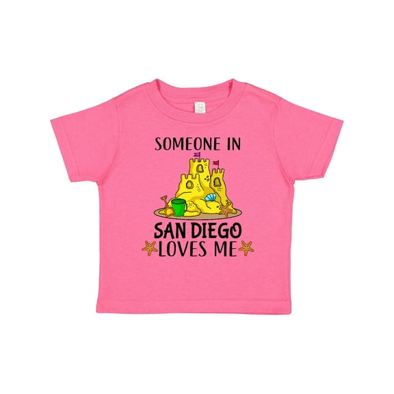 Inktastic Someone in San Diego Loves Me Boys or Girls Toddler T-Shirt