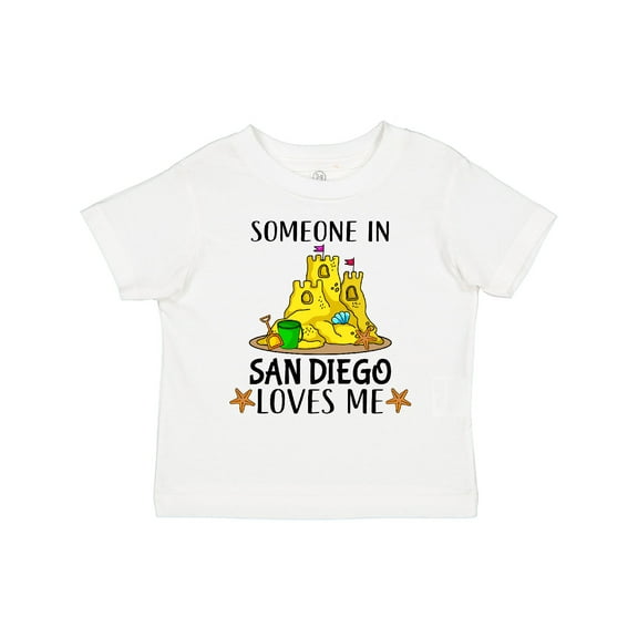 Inktastic Someone in San Diego Loves Me Boys or Girls Toddler T-Shirt