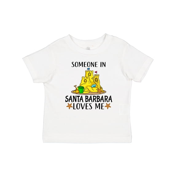 Inktastic Someone in Santa Barbara Loves Me Boys or Girls Baby T-Shirt