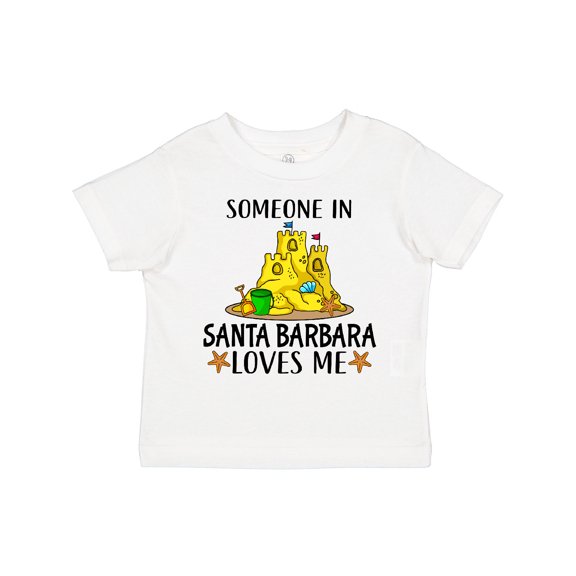 Inktastic Someone in Santa Barbara Loves Me Boys or Girls Toddler T-Shirt