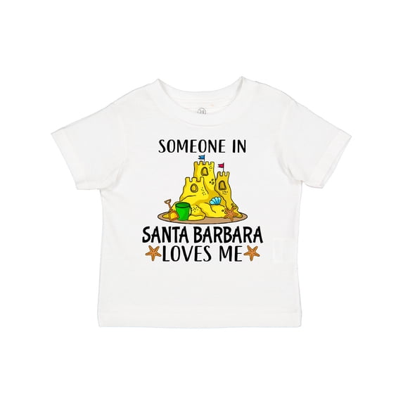 Inktastic Someone in Santa Barbara Loves Me Boys or Girls Toddler T-Shirt