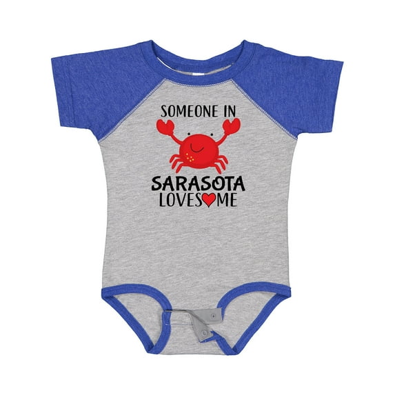 Inktastic Someone in Sarasota Loves Me Boys or Girls Baby Bodysuit