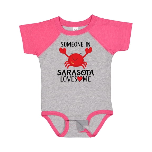 Inktastic Someone in Sarasota Loves Me Boys or Girls Baby Bodysuit