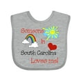 thumbnail image 1 of Inktastic Someone in South Carolina Loves Me Boys or Girls Baby Bib, 1 of 4