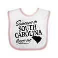 thumbnail image 1 of Inktastic Someone in South Carolina Loves Me Boys or Girls Baby Bib, 1 of 4