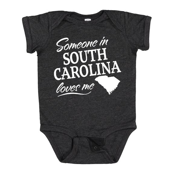 Inktastic Someone in South Carolina Loves Me Boys or Girls Baby Bodysuit