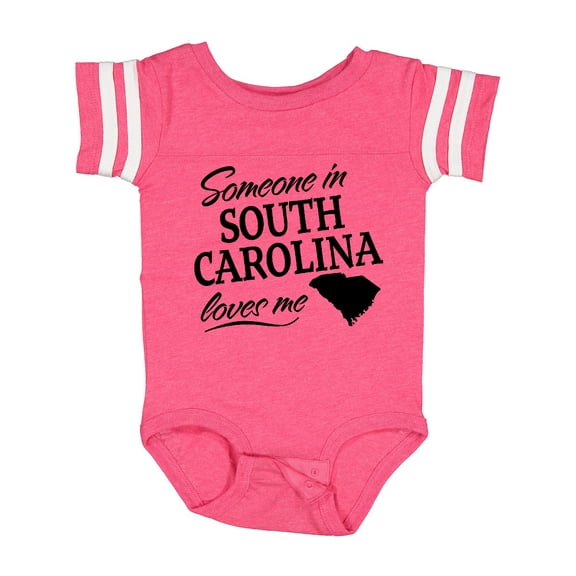 Inktastic Someone in South Carolina Loves Me Boys or Girls Baby Bodysuit
