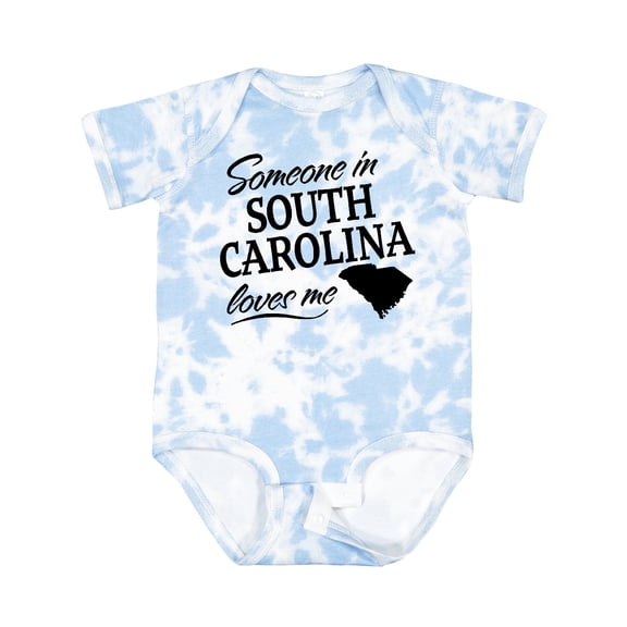 Inktastic Someone in South Carolina Loves Me Boys or Girls Baby Bodysuit