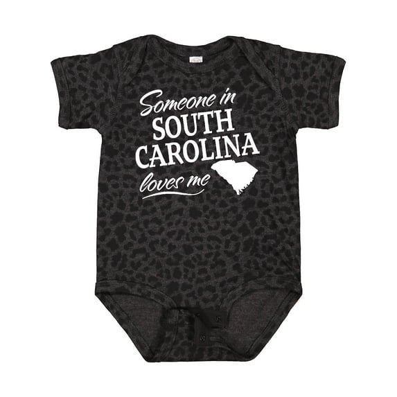 Inktastic Someone in South Carolina Loves Me Boys or Girls Baby Bodysuit