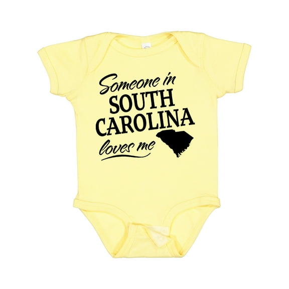 Inktastic Someone in South Carolina Loves Me Boys or Girls Baby Bodysuit